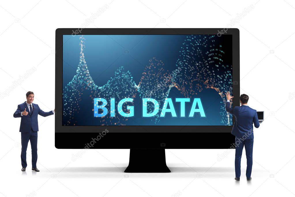 Big data concept with data mining analyst