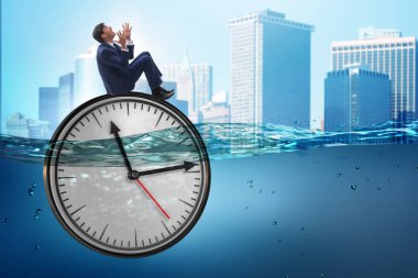 Son Tarih ve zaman yönetimi kavramı işadamı