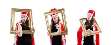 Komik bir konseptte kadın kraliçe