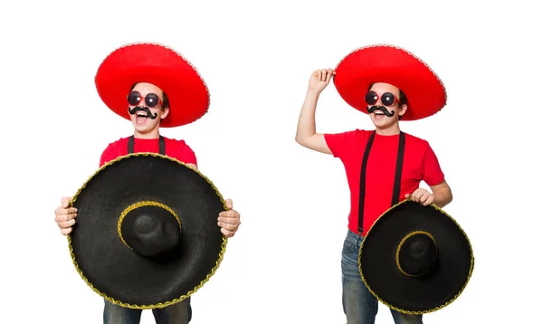 Divertido mexicano aislado en el blanco — Foto de Stock