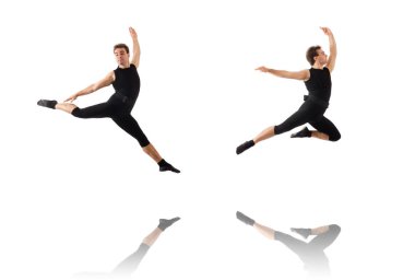 Genç dansçı beyazların arasında.