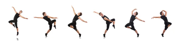 Young dancer isolated on the white — Stock Photo, Image