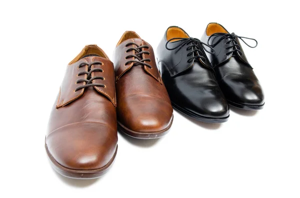 Selectie van schoenen geïsoleerd op witte achtergrond — Stockfoto