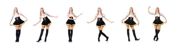 Mujer joven en traje alemán tradicional —  Fotos de Stock