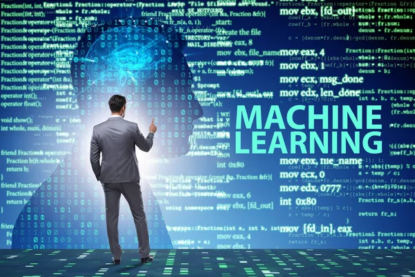 Machine learning concept as modern technology — Stock Photo, Image