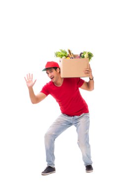 Beyaz arkaplanda izole edilmiş alışveriş konsepti