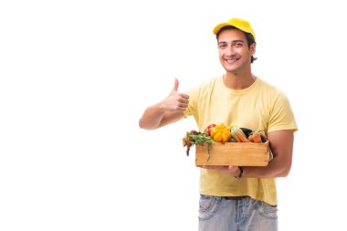 Beyaz arkaplanda izole edilmiş alışveriş konsepti