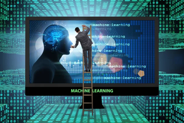 Cognitive computing and machine learning concept