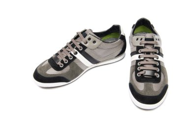 Beyaz arka plan üzerinde izole sportif gösteriler