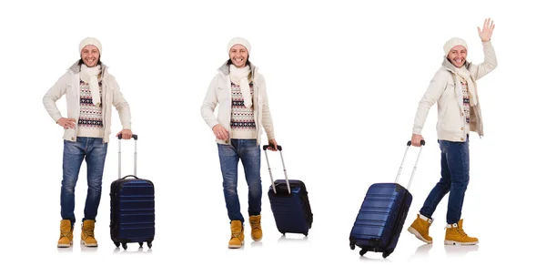 Man preparing for winter vacation — Stock Photo, Image