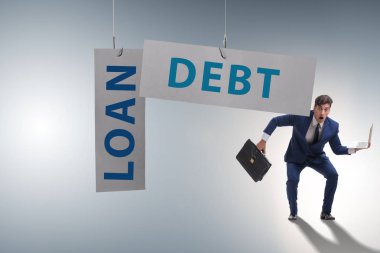 Borç ve kredi sektöründeki işadamı