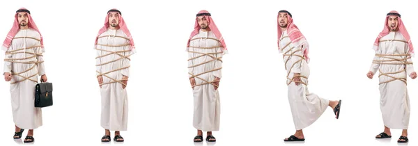 Αραβικά άνθρωπος δεμένα με σχοινί — Φωτογραφία Αρχείου