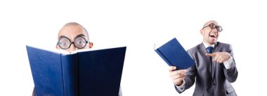 komik inek işadamı beyaz