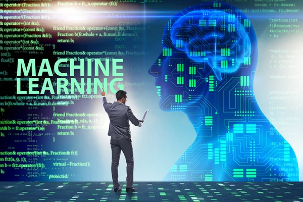 Machine learning concept as modern technology — Stock Photo, Image