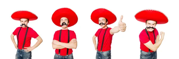 Funny mexican isolated on the white — Stock Photo, Image