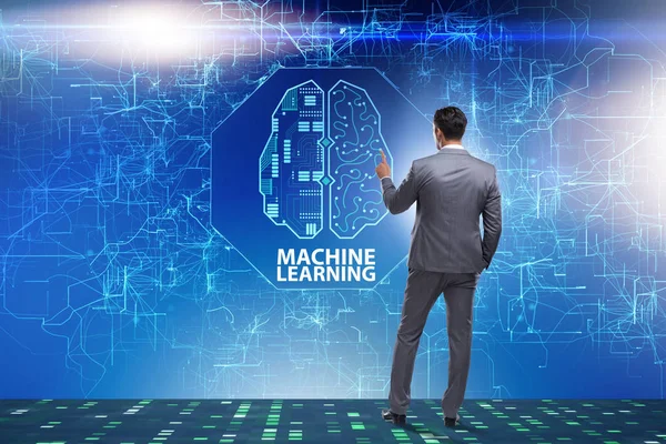 Machine learning concept as modern technology — Stock Photo, Image