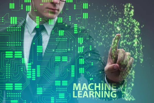 Machine learning concept as modern technology — Stock Photo, Image