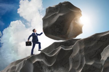 Yüksek kararlılık ile işadamı kavramı