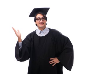 Yakışıklı delikanlı üniversiteden mezun olduktan