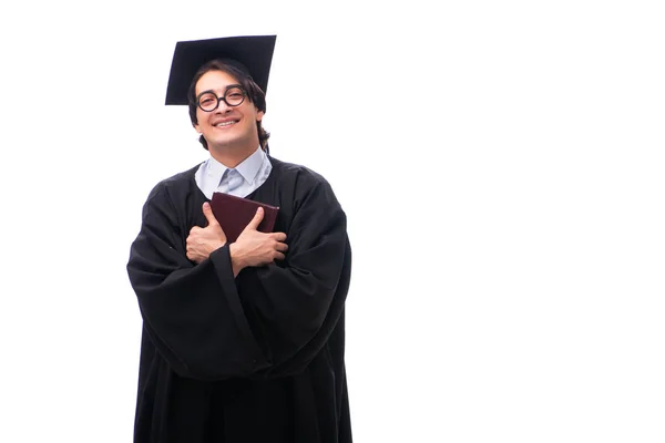 Jovem bonito homem graduando-se na universidade — Fotografia de Stock