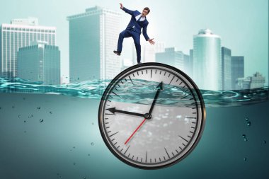 Son Tarih ve zaman yönetimi kavramı işadamı