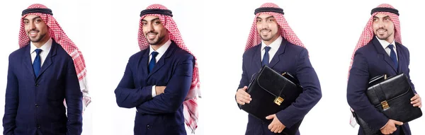 Arab man in suit isolated on white — Stock Photo, Image