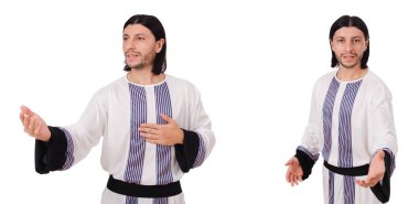 Beyaz arka plan üzerinde izole erkek Arap