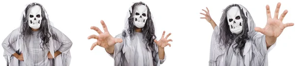Τρομακτικός άνθρωπος στο Halloween έννοια — Φωτογραφία Αρχείου