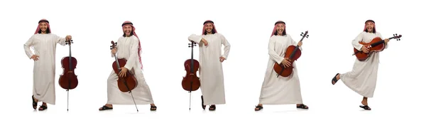 Arab man spela musikinstrument — Stockfoto