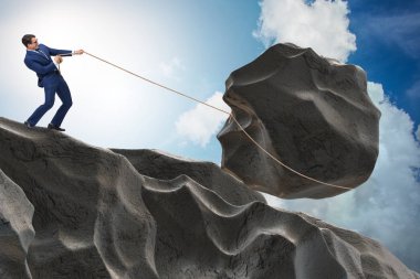 Yüksek kararlılık ile işadamı kavramı