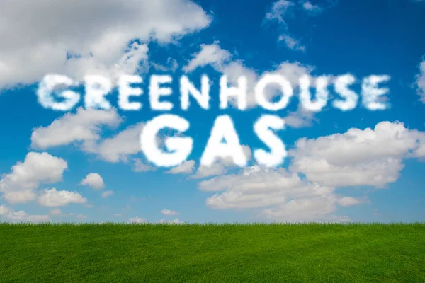 Ecological concept of greenhouse gas emissions