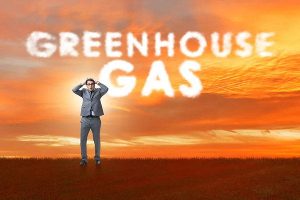 Ecological concept of greenhouse gas emissions