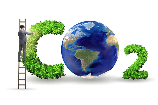 Ecological concept of greenhouse gas emissions — Stock Photo, Image