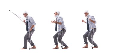 Yaralı iş adamı beyazda izole edildi 