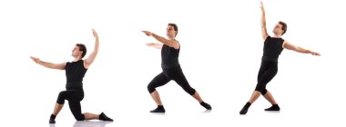 Genç dansçı beyazların arasında.