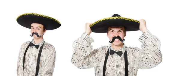 Grappig Mexicaans geïsoleerd op de witte — Stockfoto