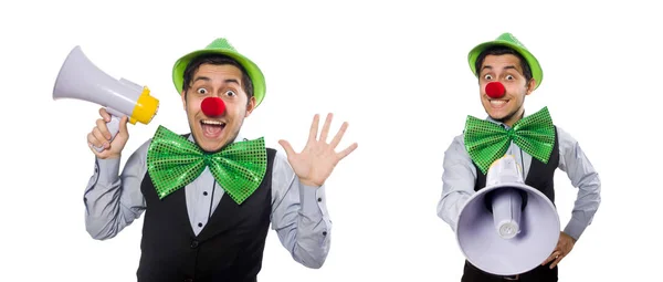 Смішний чоловік у святковій концепції святкового патруля — стокове фото