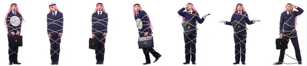 Αραβικά άνθρωπος στην αντίληψη της διαχείρισης του χρόνου — Φωτογραφία Αρχείου