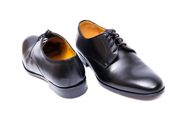 Chaussures noires isolées sur fond blanc — Photo