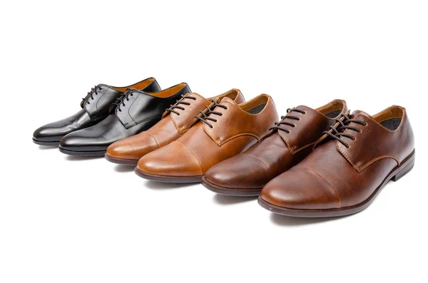 Auswahl von Schuhen isoliert auf weißem Hintergrund — Stockfoto