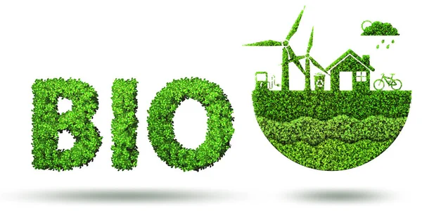 Ekologiczna Koncepcja Czystej Energii Renderowania — Zdjęcie stockowe