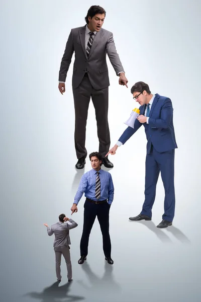 Businessmen blaming each other for failures — Stock Photo, Image