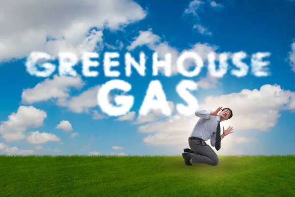 Ecological concept of greenhouse gas emissions