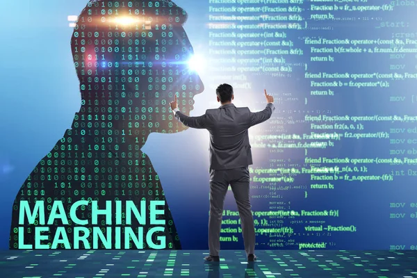 Machine learning concept as modern technology — Stock Photo, Image