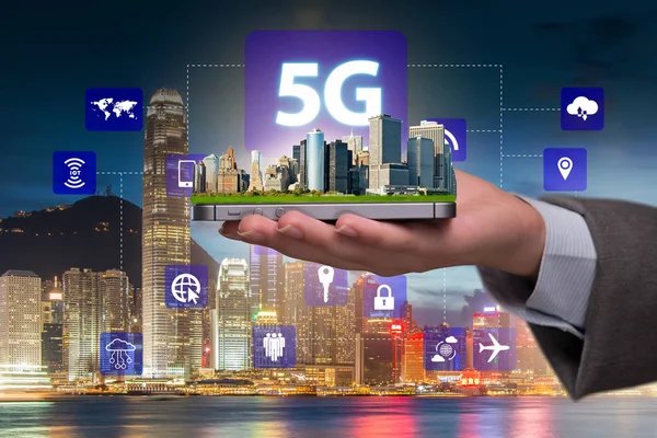 Koncepcja 5g internet połączenie technologii — Zdjęcie stockowe