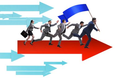 Liderlik kavramı çeşitli iş adamları ile