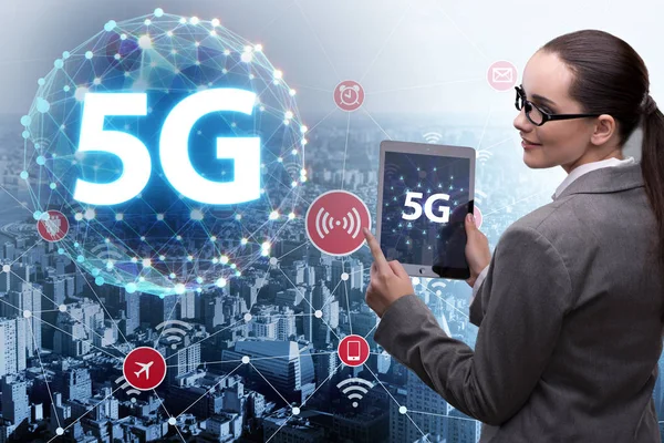 5g-Konzept der Internetverbindungstechnologie — Stockfoto