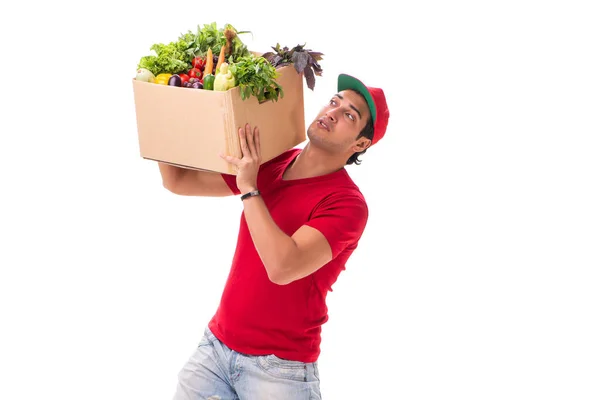 Concetto di consegna shopping isolato su sfondo bianco — Foto Stock