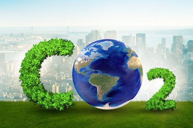 Sera Co2 gazı - 3d render konseptiyle