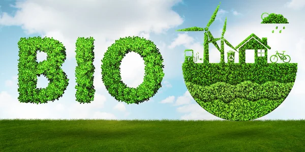 Conceito ecológico de energia limpa - renderização 3d — Fotografia de Stock